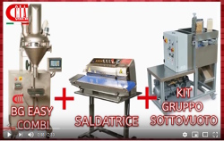 3 SYSTEMS: from the dosing, weighing and sealing of the bag, also vacuum
