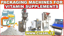Packaging machines for Vitamin supplements, Nutraceuticals, Herbal Teas