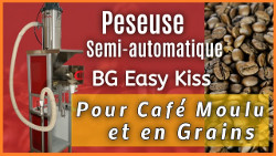 Peseuse Doseuse Semi-automatique mod. BG EASY KISS pour café moulu et en grains