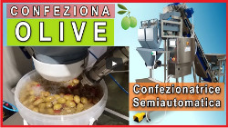 Peseuse semiautomatique mod. BG EASY 2 TETES ET 2 CANALS pour olives avec l’ajout d’huile ou saumure