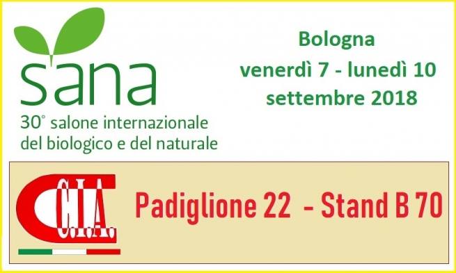 Sana 2018 - Bologne, 7 - 10 septembre