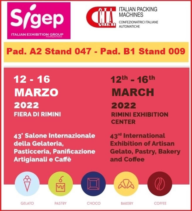 Sigep 2022 - Rimini, March 12 - 16