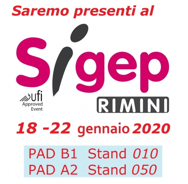 Sigep 2020 - Rimini, du 18 au 22 janvier